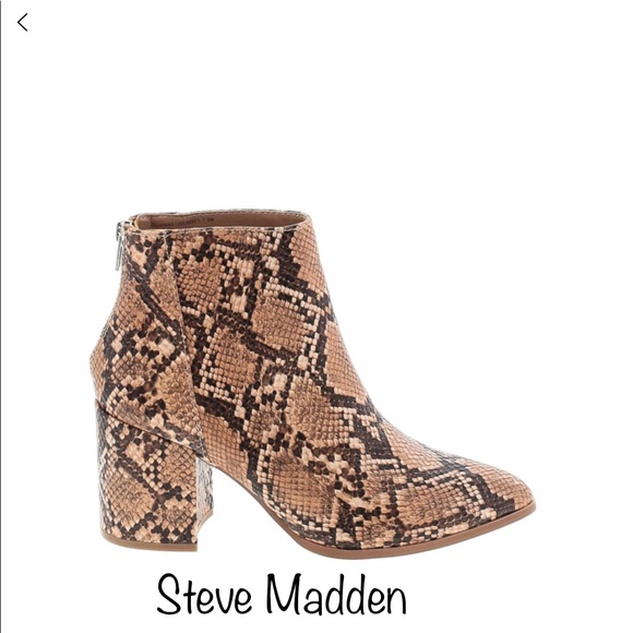 Steve Madden Shoes - Steve Madden Pointed Toe Block Heel Bootie